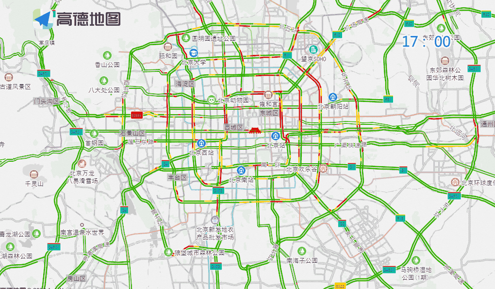 北京市交通預(yù)測(cè)預(yù)報(bào)_出行提示_周末交通壓力增加