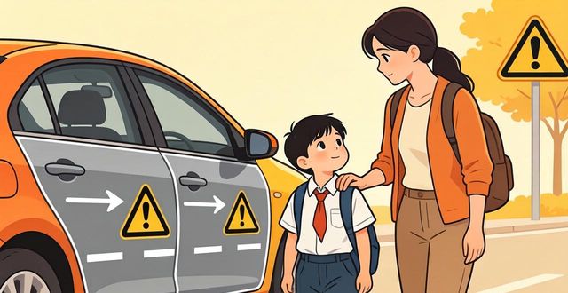 汽車盲區(qū)安全風(fēng)險_出行提示_開學(xué)季交通安全常識