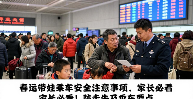 春運帶孩子安全注意事項_出行提示_帶孩子乘車安全提示