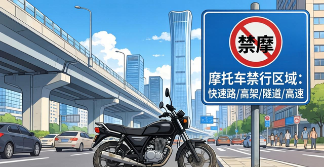 摩托車禁行區(qū)域_路段禁行規(guī)則_禁行